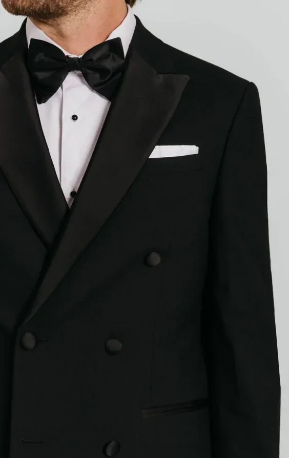 Black Double Breasted Dinner Jacket thumbnail 5