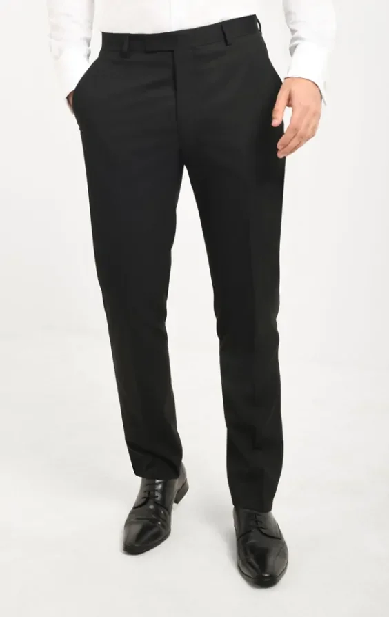 Black Double Breasted Suit with Peak Lapel thumbnail 8