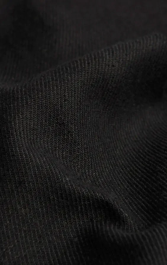 Black Linen Twill Waistcoat thumbnail 5