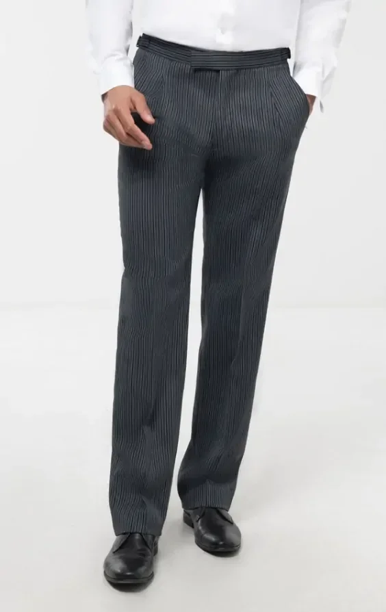 Black Morning Suit with Striped Trousers thumbnail 8