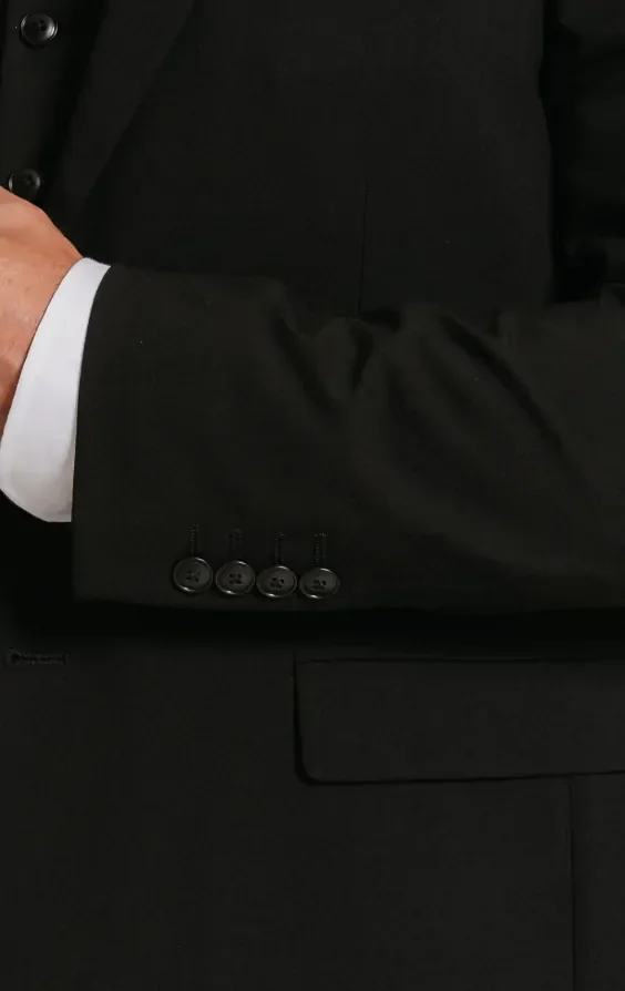 Black Slim Fit 3 Piece Suit thumbnail 5