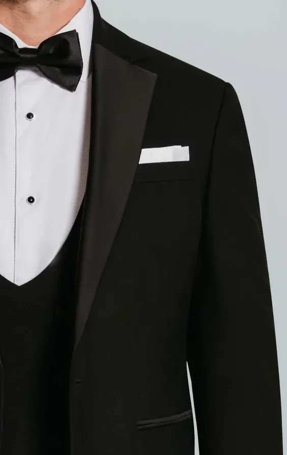 Black Slim-Fit Dinner Jacket Notch Lapel thumbnail 5