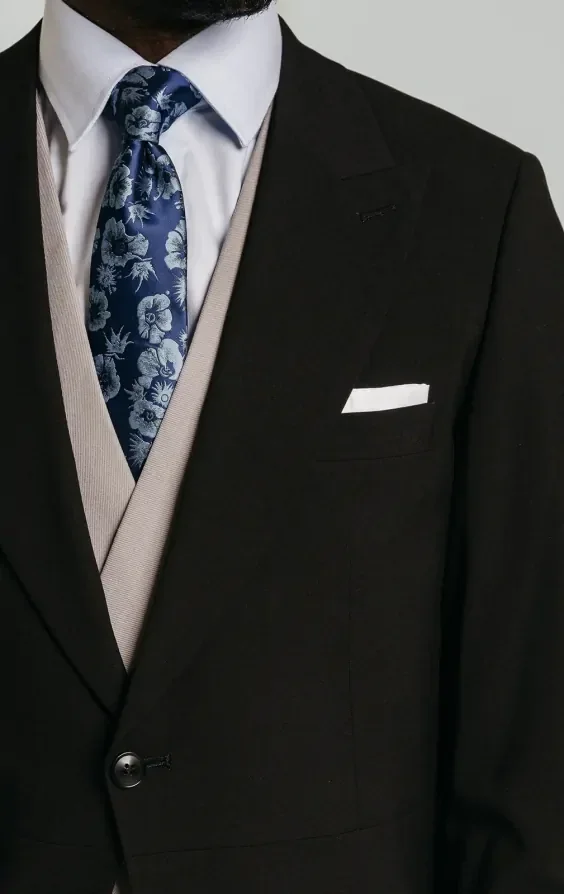 Black Slim Fit Morning Suit Tailcoat thumbnail 5