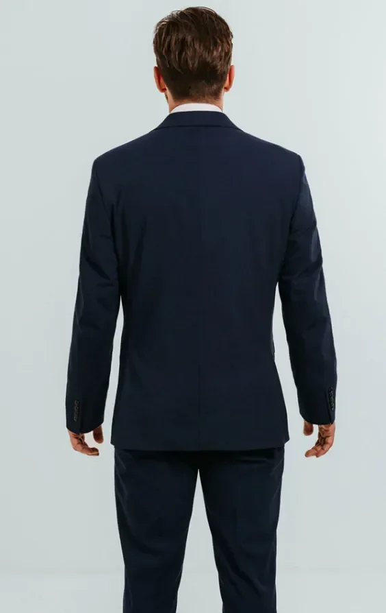 Blue 3 Piece Suit with Peak Lapel thumbnail 5