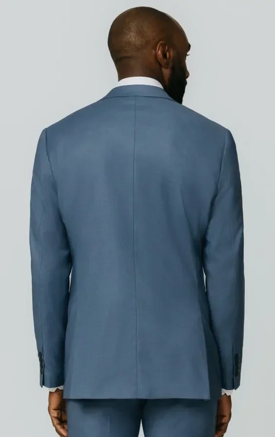 Blue Sharkskin 3 Piece Suit thumbnail 7