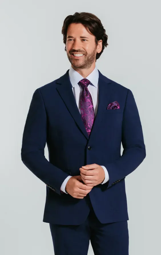 Blue Slim Suit thumbnail 2