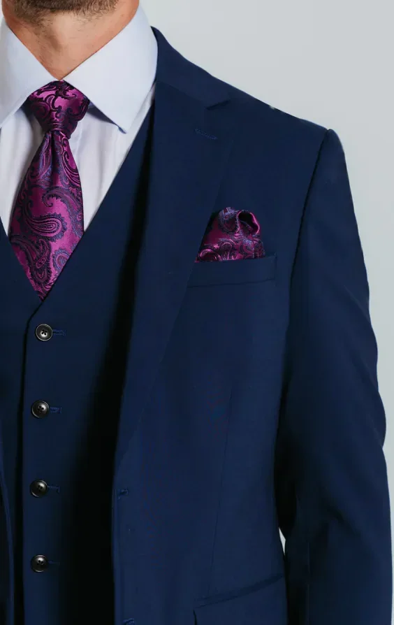 Blue Slim Suit thumbnail 6