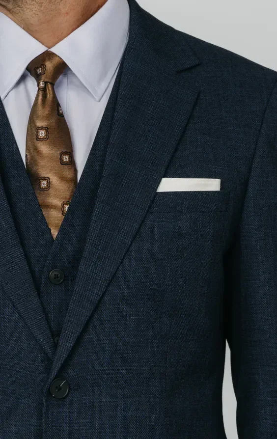 Blue Weave 3 Piece Suit thumbnail 5
