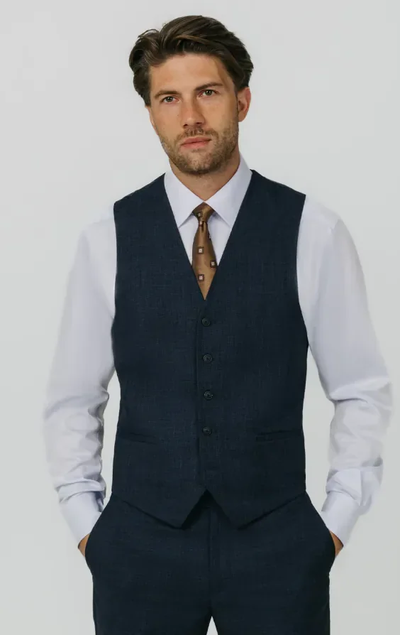Blue Weave 3 Piece Suit thumbnail 9