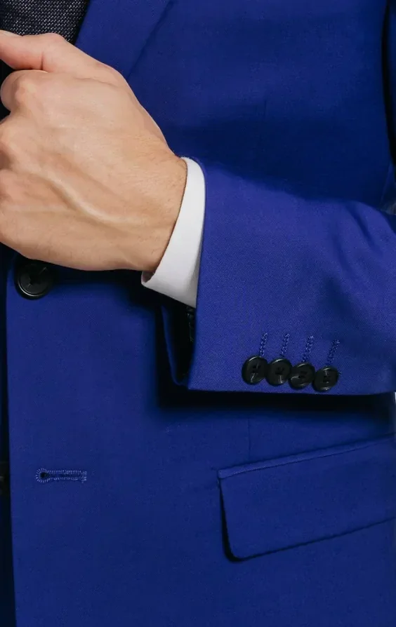 Bright Blue 3 Piece Suit thumbnail 5