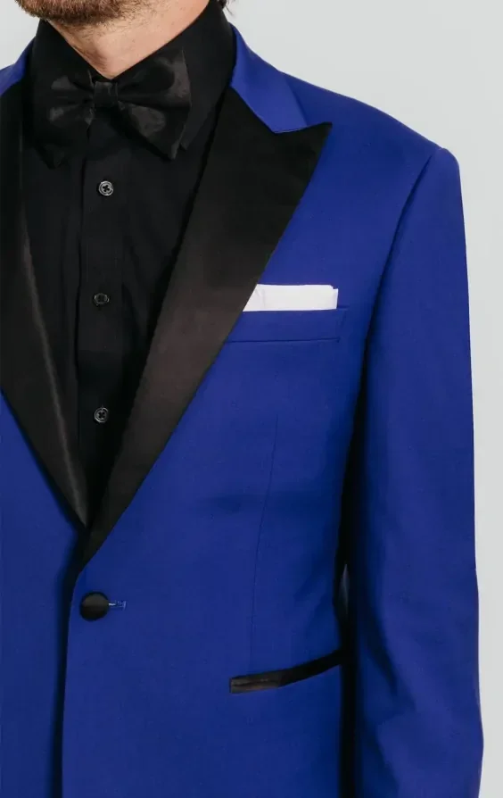 Bright Blue Tuxedo with Peak Lapel thumbnail 6