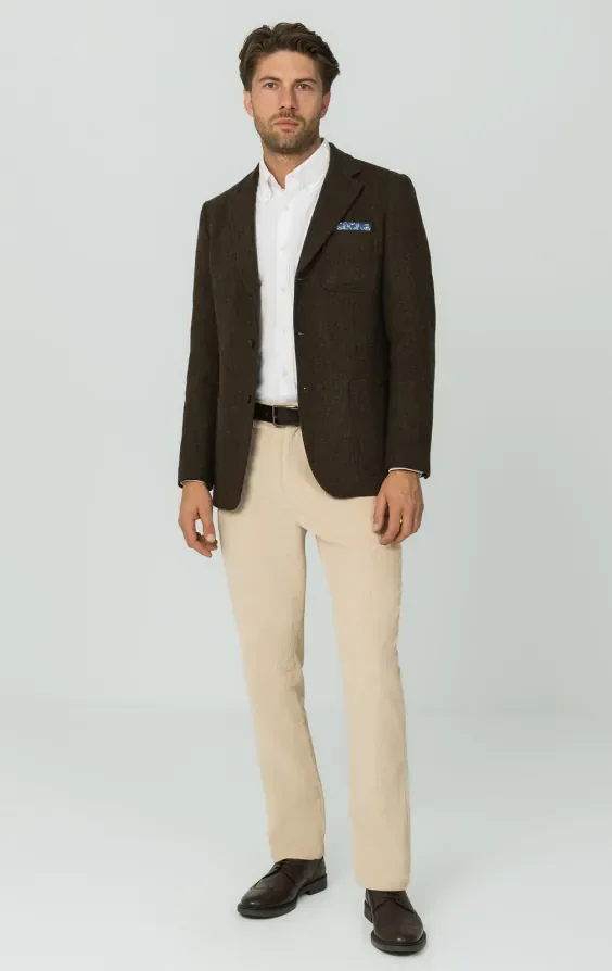 Brown Barleycorn Tweed Jacket thumbnail 3