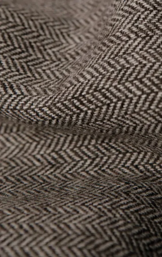 Brown Herringbone Tweed Waistcoat thumbnail 5