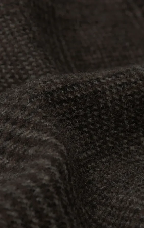 Brown Prince of Wales Tweed Jacket with Patch Pockets thumbnail 8