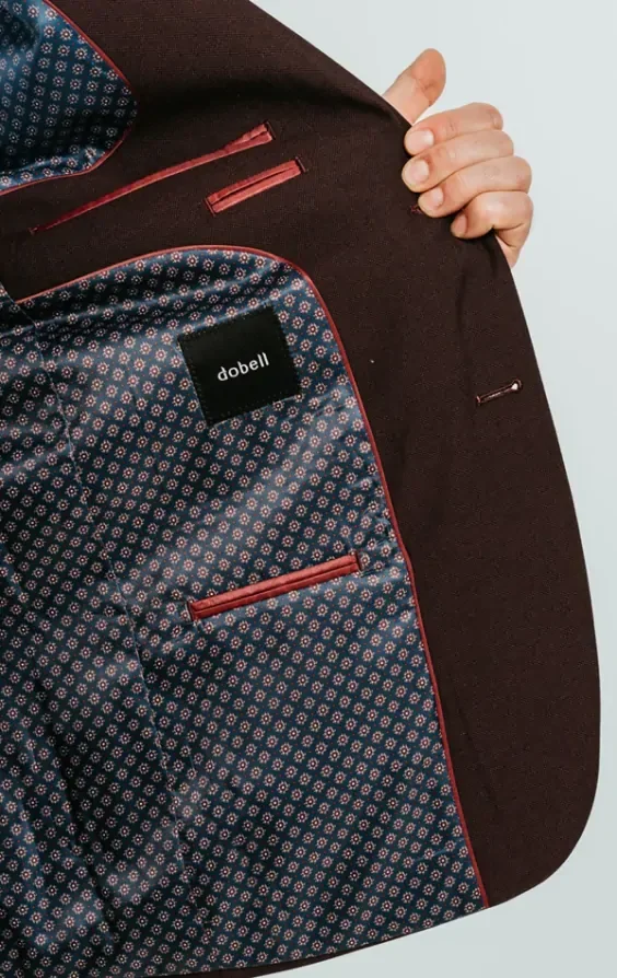Burgundy 3 Piece Suit thumbnail 7