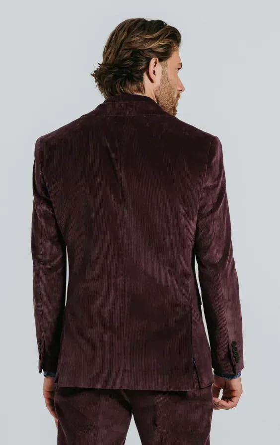 Burgundy Corduroy Suit thumbnail 4