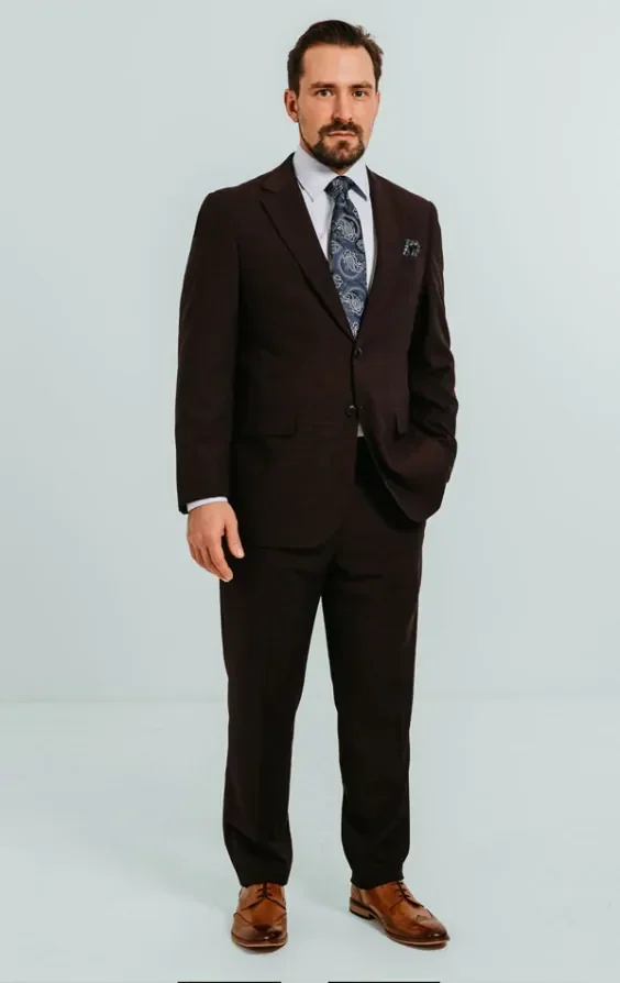 Burgundy Suit thumbnail 3