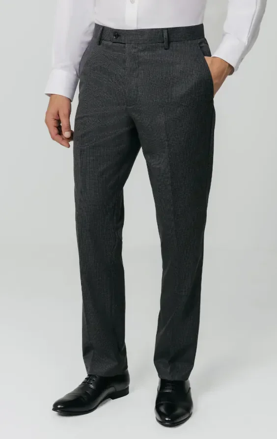 Charcoal Puppytooth Check 3 Piece Suit thumbnail 8