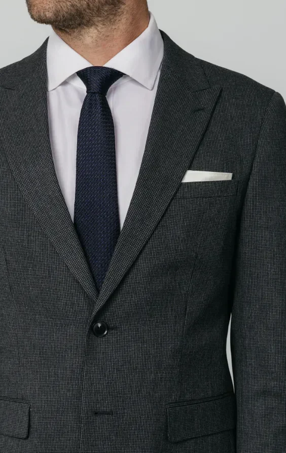 Charcoal Puppytooth Check Suit Jacket thumbnail 5