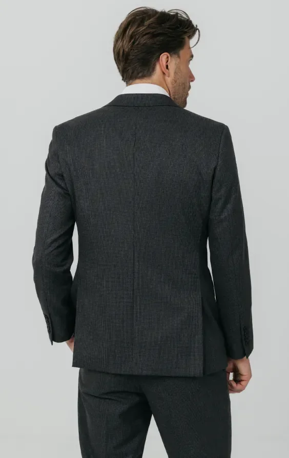 Charcoal Puppytooth Check Suit thumbnail 7