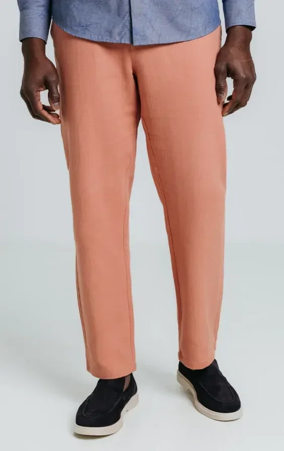 Coral Linen Twill 3 Piece Casual Suit thumbnail 8