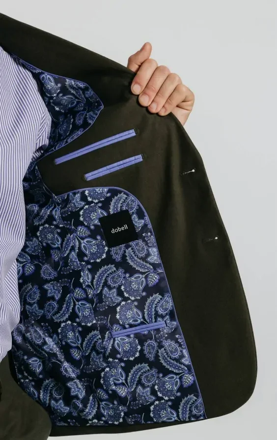 Dark Green Twill Suit thumbnail 7