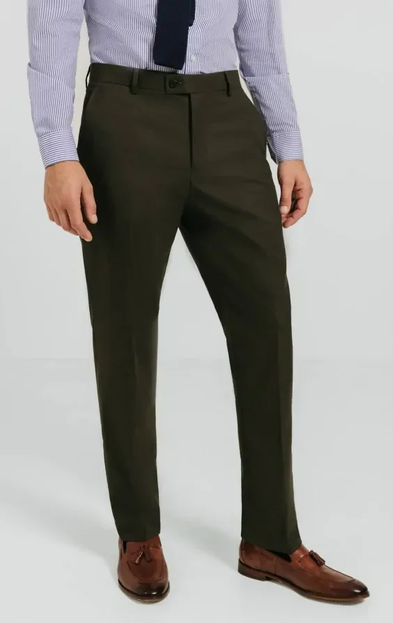 Dark Green Twill Suit thumbnail 8
