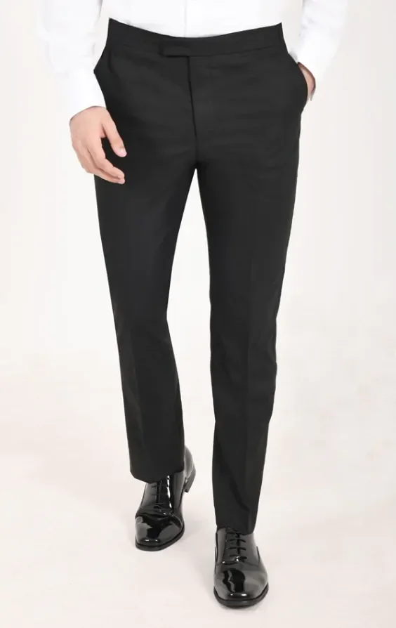 Black Slim-Fit Tuxedo with Shawl Lapel thumbnail 8