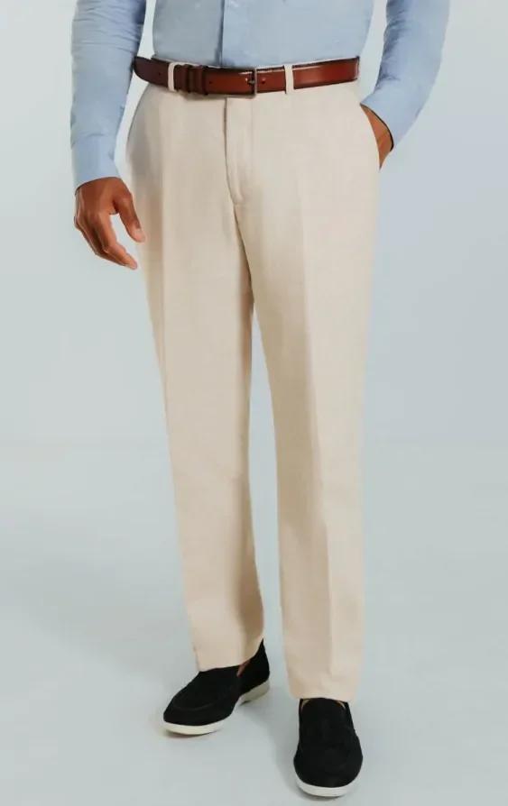 Cream Linen 3 Piece Suit thumbnail 8