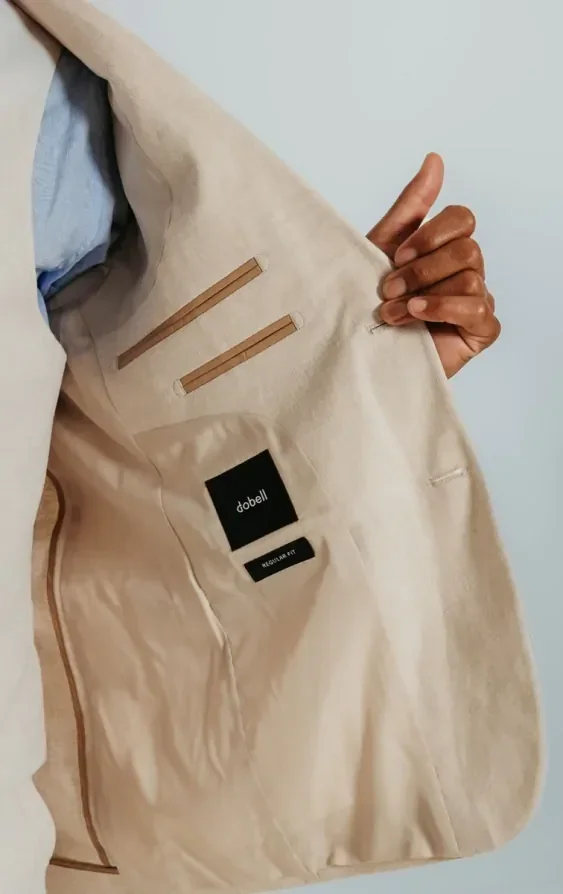Cream Linen Suit thumbnail 7