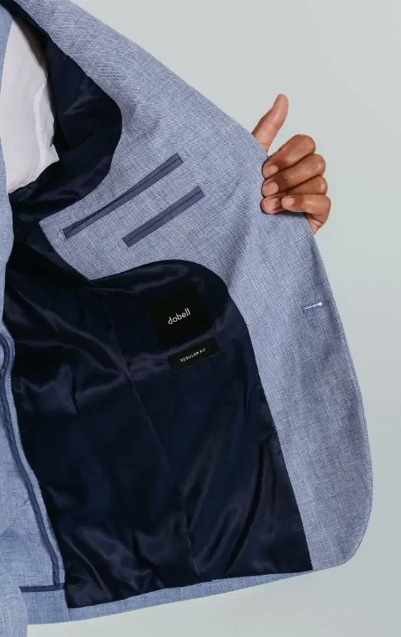 Light Blue Linen Suit thumbnail 7