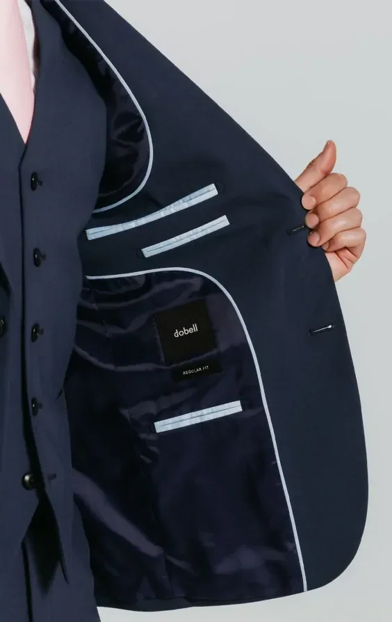 Mid Blue 3 Piece Suit thumbnail 7