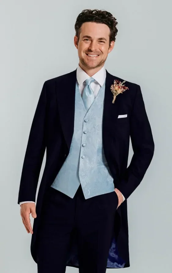 Navy Blue Morning Suit thumbnail 2