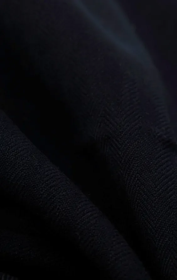 Navy Herringbone Morning Suit with Matching Trousers thumbnail 9