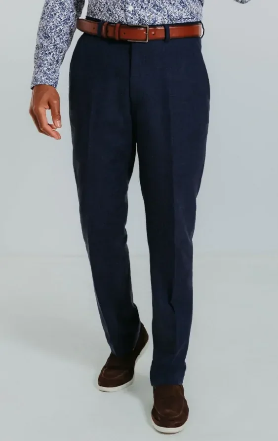 Navy Linen 3 Piece Suit thumbnail 9
