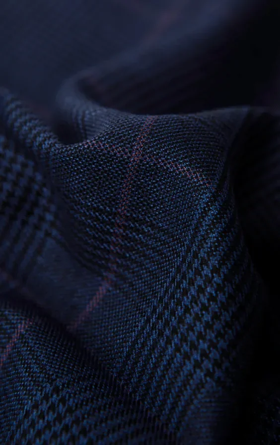 Navy with Pink Check 3 Piece Suit thumbnail 10