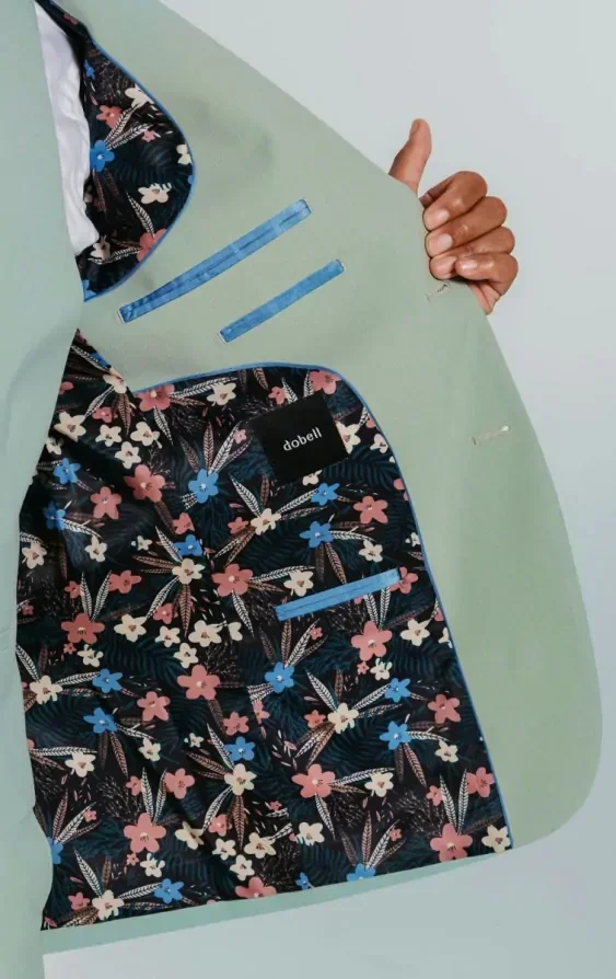 Pale Green Suit Jacket thumbnail 6