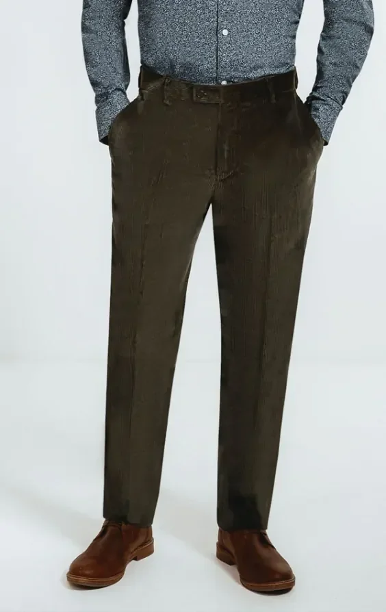 Double Breasted Green Corduroy 3 Piece Suit thumbnail 8