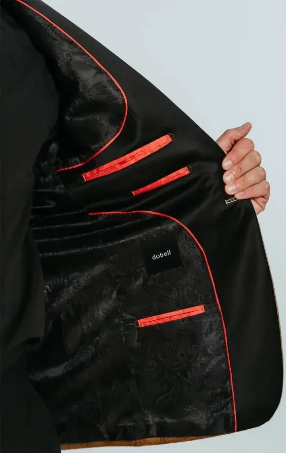 Gold Paisley Velvet Tuxedo Jacket thumbnail 6