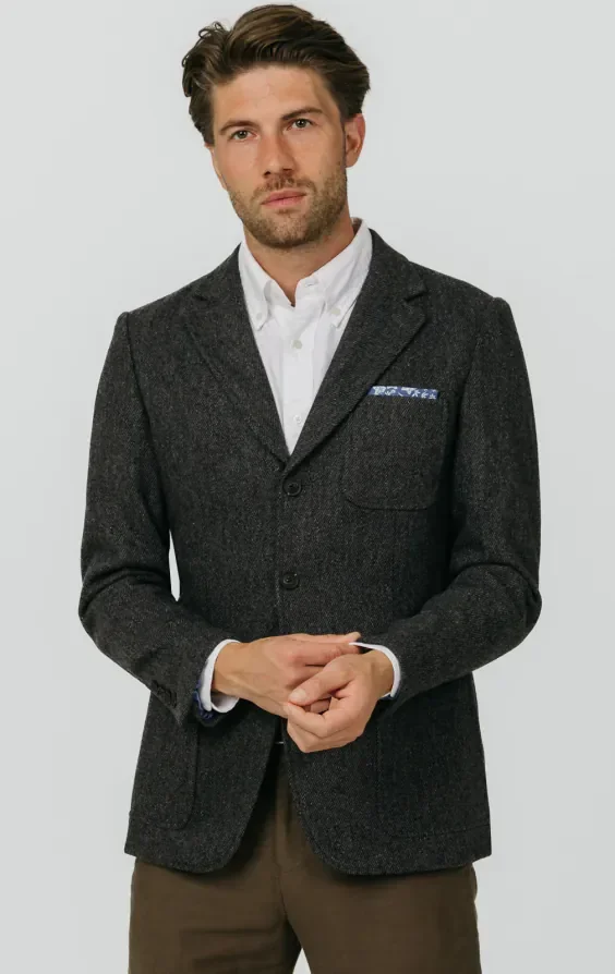 Grey Barleycorn Tweed Jacket thumbnail 2