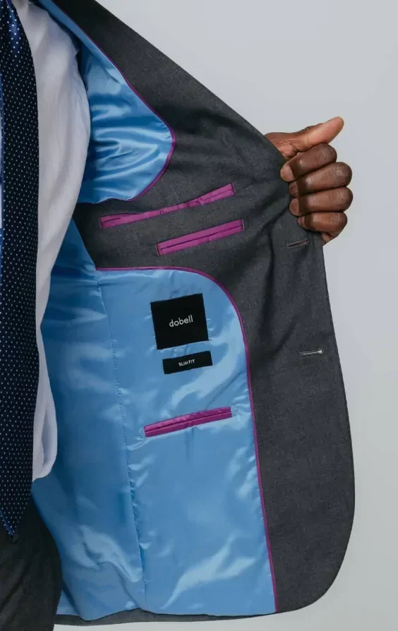 Grey Slim Fit Suit Jacket thumbnail 6