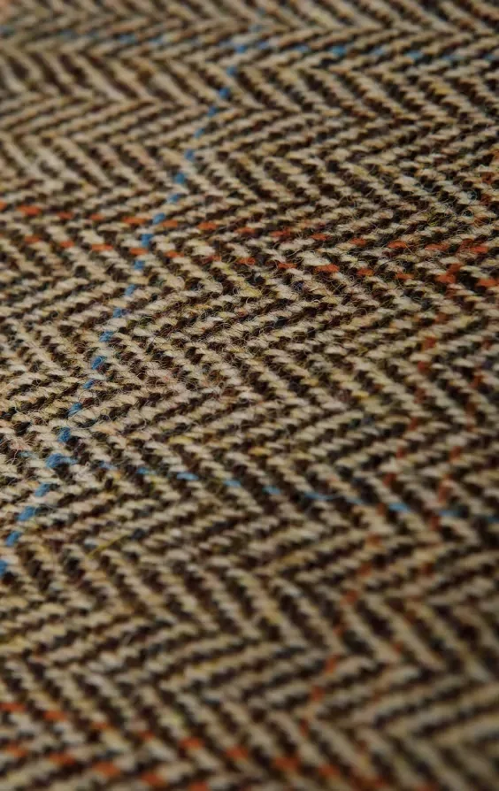 Harris Tweed Brown Windowpane Tweed Jacket thumbnail 7