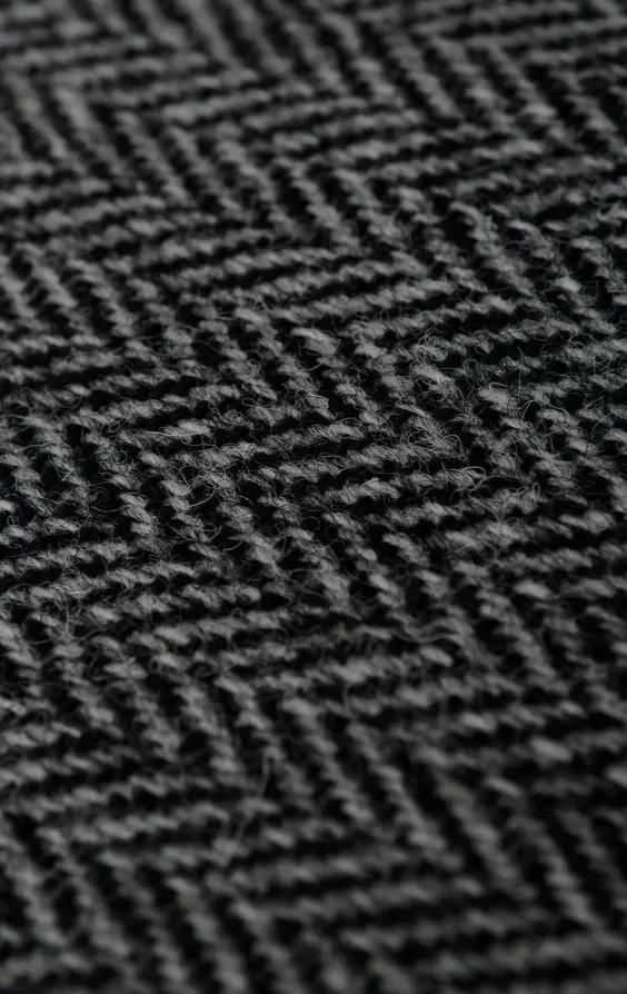 Harris Tweed Grey Herringbone Waistcoat thumbnail 5