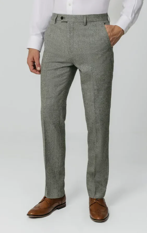 Light Grey Donegal Tweed 3 Piece Suit thumbnail 8