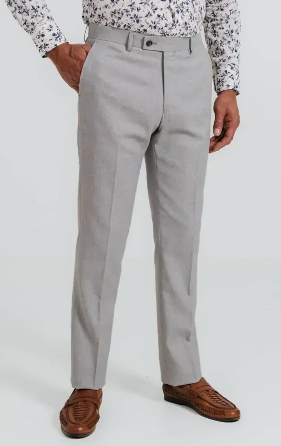 Light Grey Linen 3 Piece Suit thumbnail 8