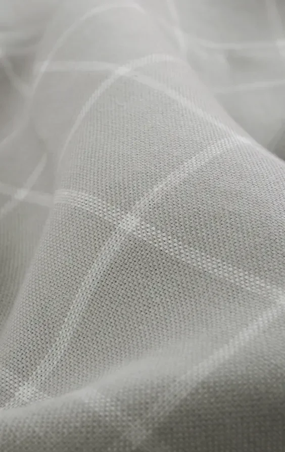 Light Grey Windowpane Check Linen Jacket thumbnail 8