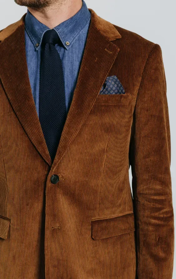 Mid Brown Corduroy Jacket thumbnail 5