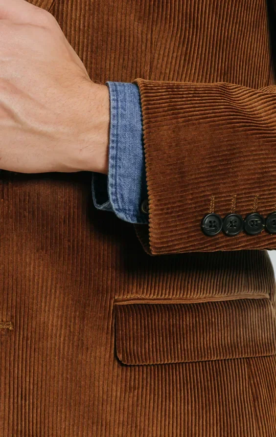 Mid Brown Corduroy Suit thumbnail 5