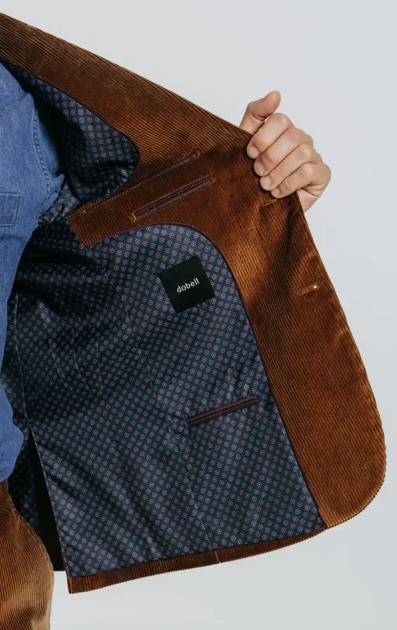 Mid Brown Corduroy Suit thumbnail 7