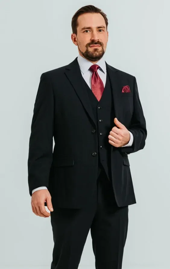 Navy 3 Piece Suit thumbnail 2